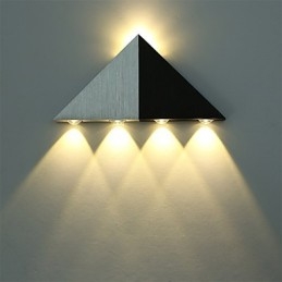 Moderne driehoekige wandlamp voor binnen, hal, op- en neerwaartse wandlamp, spotlicht, aluminium, decoratieve verlichting voor studio-restaurant