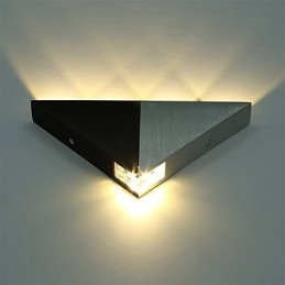 Moderne driehoekige wandlamp voor binnen, hal, op- en neerwaartse wandlamp, spotlicht, aluminium, decoratieve verlichting voor studio-restaurant