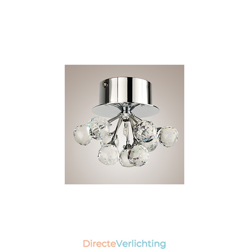 Moderne eigentijdse kristallen mini-stijl chromen metalen inbouwkast