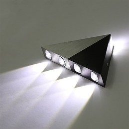 Moderne driehoekige wandlamp voor binnen, hal, op- en neerwaartse wandlamp, spotlicht, aluminium, decoratieve verlichting voor studio-restaurant