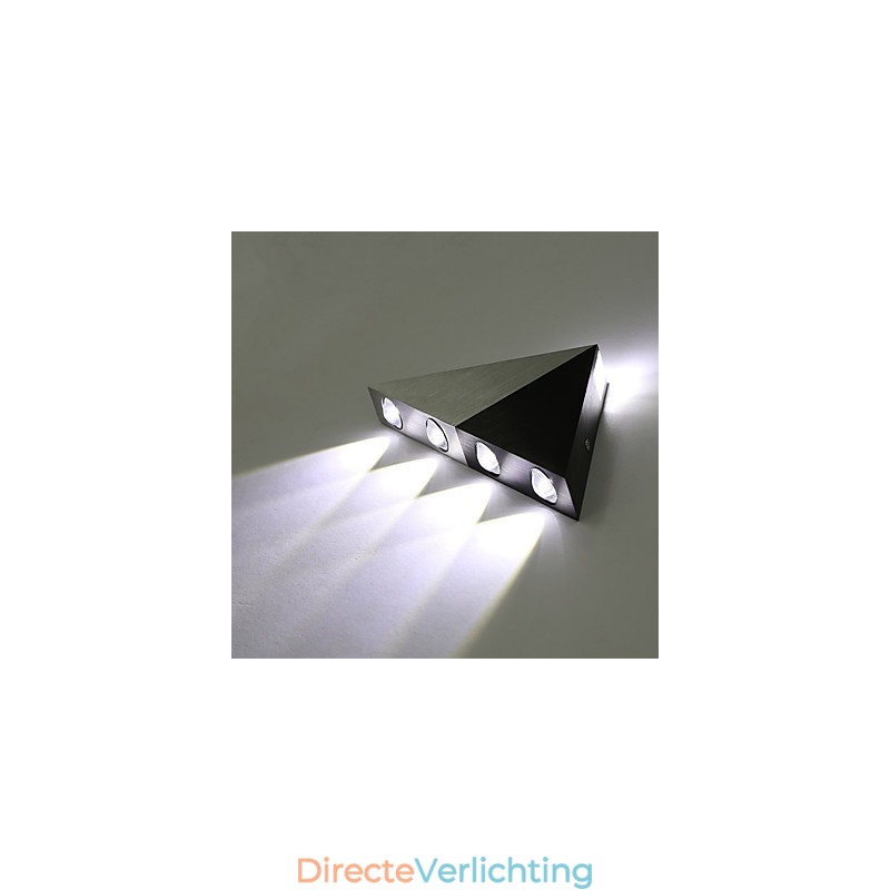 Moderne driehoekige wandlamp voor binnen, hal, op- en neerwaartse wandlamp, spotlicht, aluminium, decoratieve verlichting voor studio-restaurant