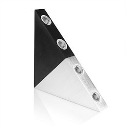Moderne driehoekige wandlamp voor binnen, hal, op- en neerwaartse wandlamp, spotlicht, aluminium, decoratieve verlichting voor studio-restaurant