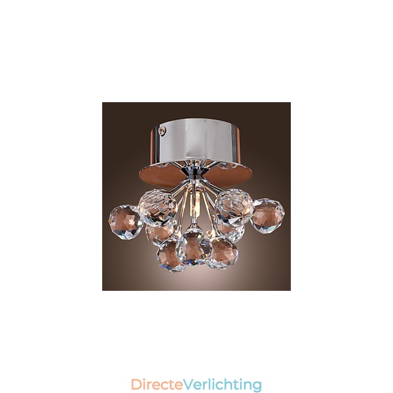 Moderne eigentijdse kristallen mini-stijl chromen metalen inbouwkast