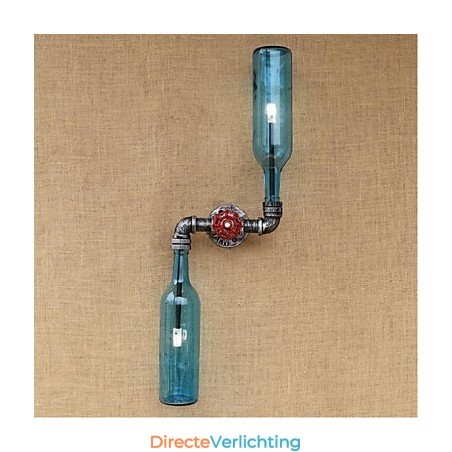 Rustieke Lodge Messing Kenmerk voor Sfeerverlichting Wandlampen Wandlamp Blauw