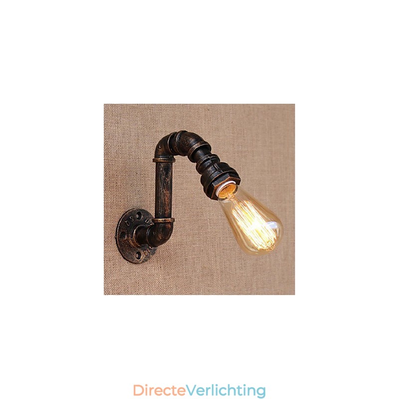 Nostalgia Eenvoudige Waterpijp Decoratieve Kleine Wandlamp Wandlamp