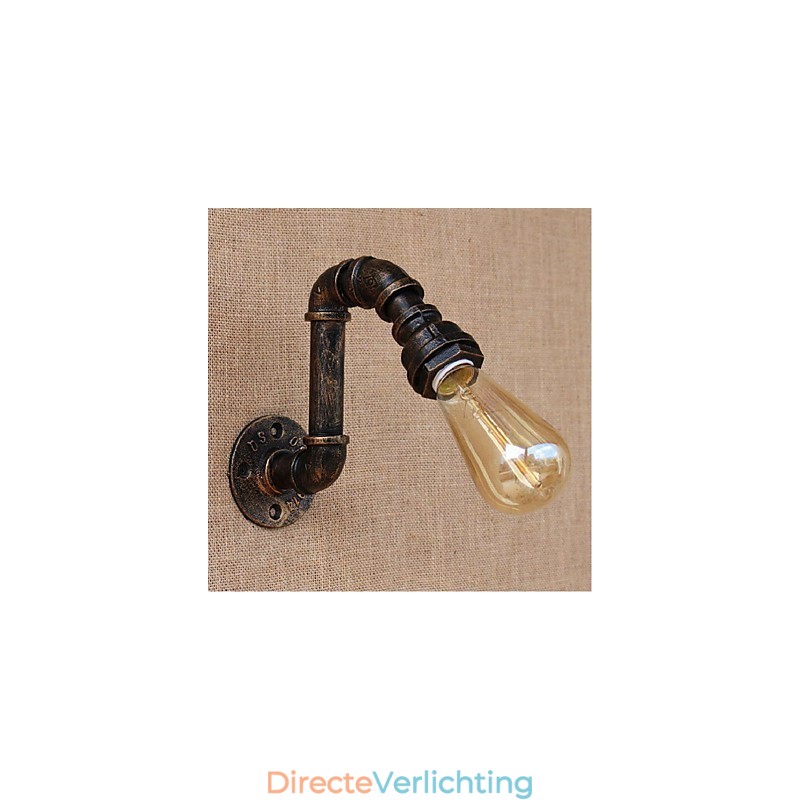 Nostalgia Eenvoudige Waterpijp Decoratieve Kleine Wandlamp Wandlamp