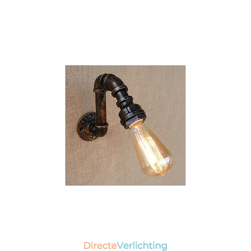 Nostalgia Eenvoudige Waterpijp Decoratieve Kleine Wandlamp Wandlamp