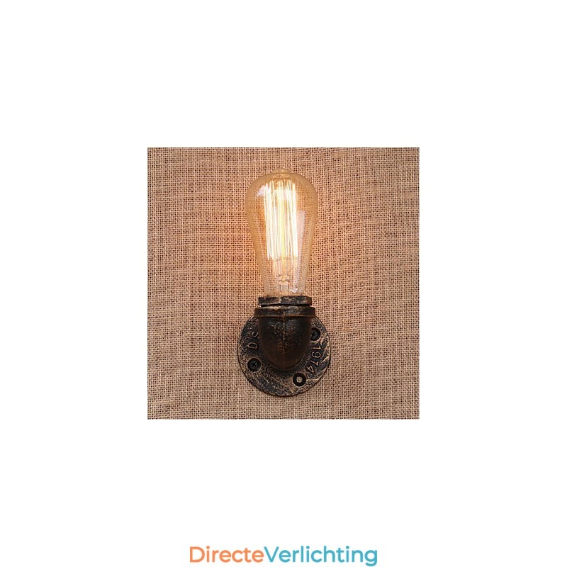 Nostalgia Eenvoudige Waterpijp Decoratieve Kleine Wandlamp Wandlamp