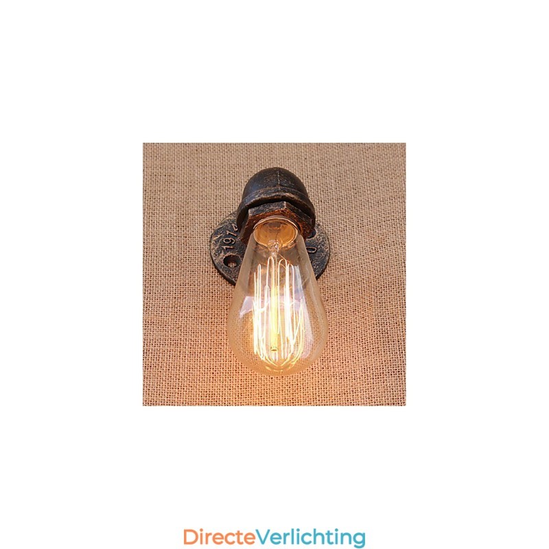 Nostalgia Eenvoudige Waterpijp Decoratieve Kleine Wandlamp Wandlamp