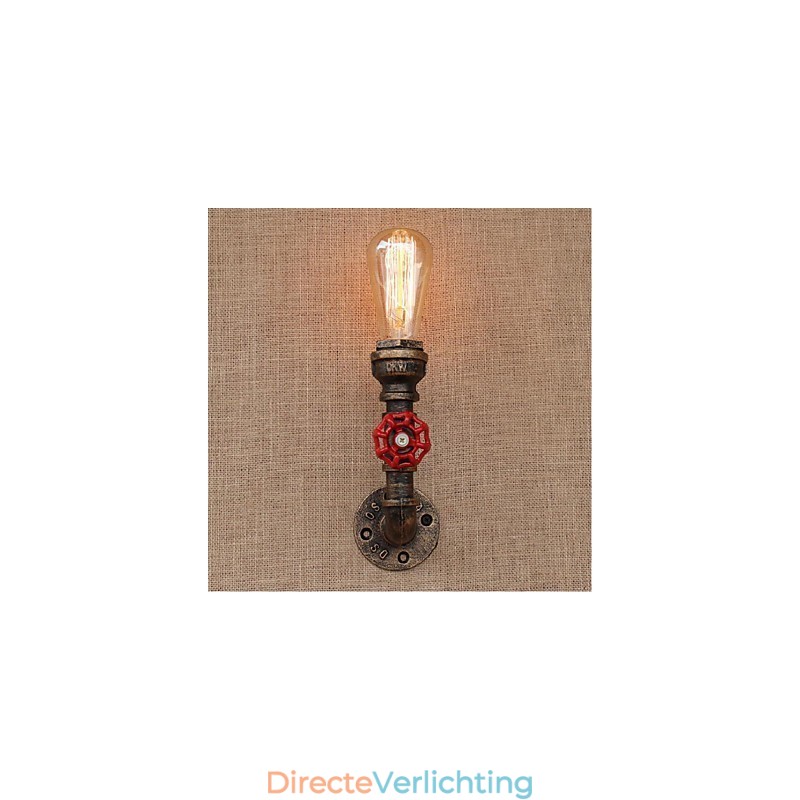 Nostalgia Eenvoudige Waterpijp Decoratieve Kleine Wandlamp Wandlamp
