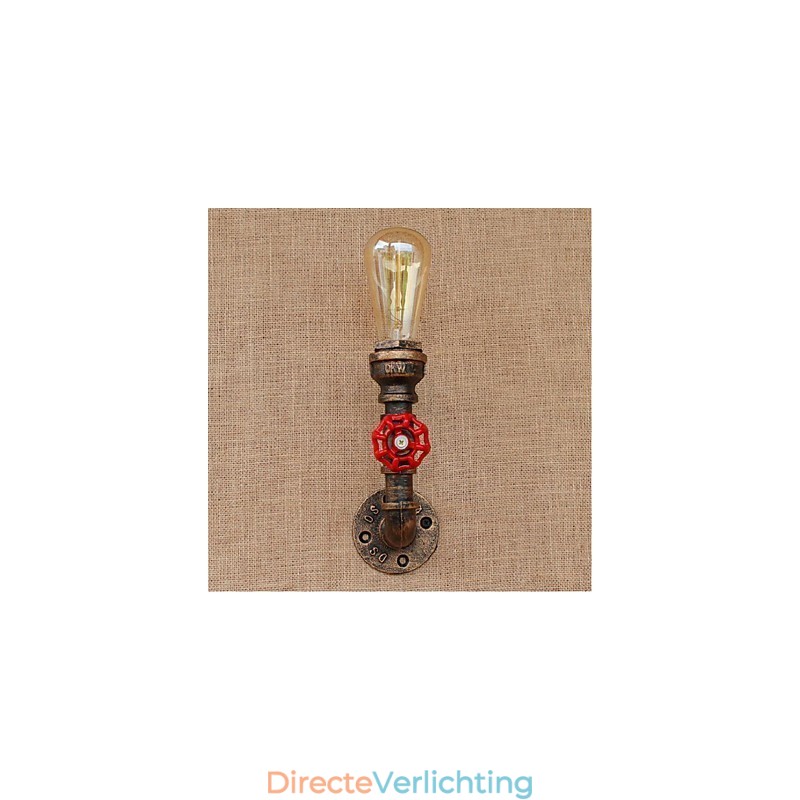 Nostalgia Eenvoudige Waterpijp Decoratieve Kleine Wandlamp Wandlamp