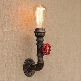 Nostalgia Eenvoudige Waterpijp Decoratieve Kleine Wandlamp Wandlamp