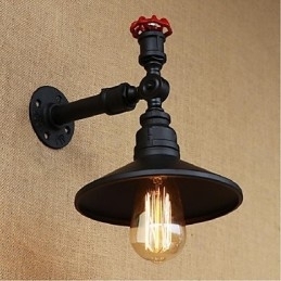 Rustieke Lodge Schilderij Kenmerk voor Sfeervolle Licht Wandlampen Wandlamp Zwart