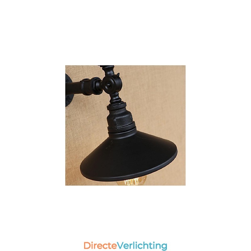Rustieke Lodge Schilderij Kenmerk voor Sfeervolle Licht Wandlampen Wandlamp Zwart