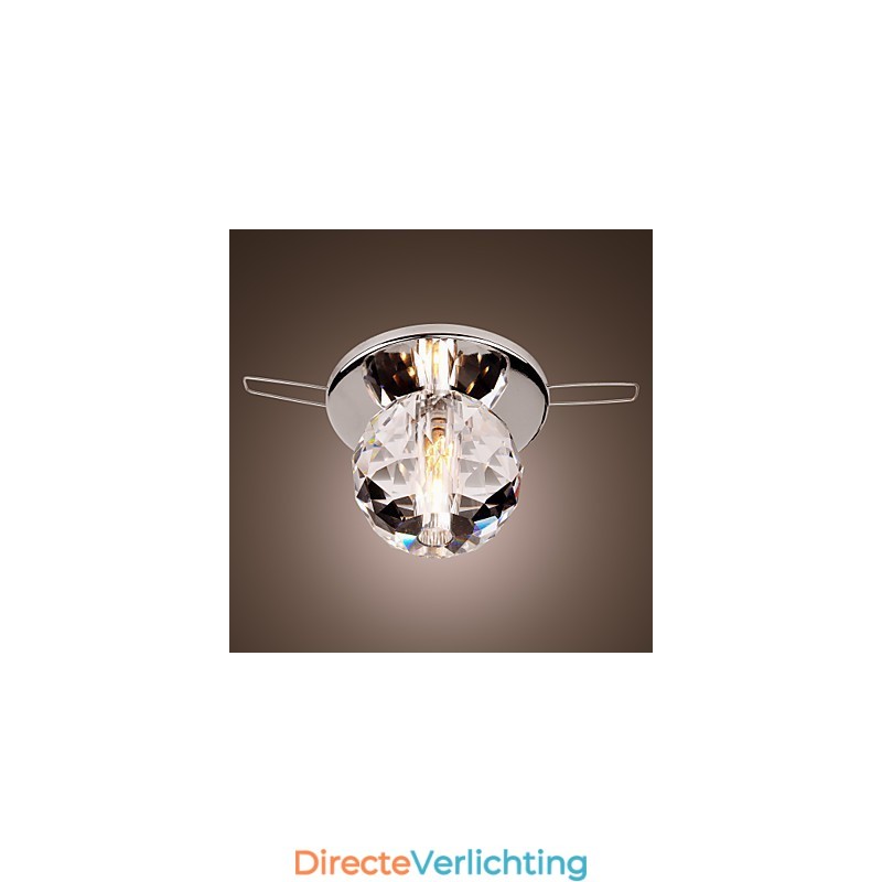 Moderne eigentijdse kristallen mini-stijl chromen metalen inbouwkast