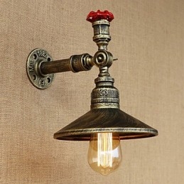 Retro Restaurant Edison Industriële Slangen Enkele Kop Versiering Wandlamp
