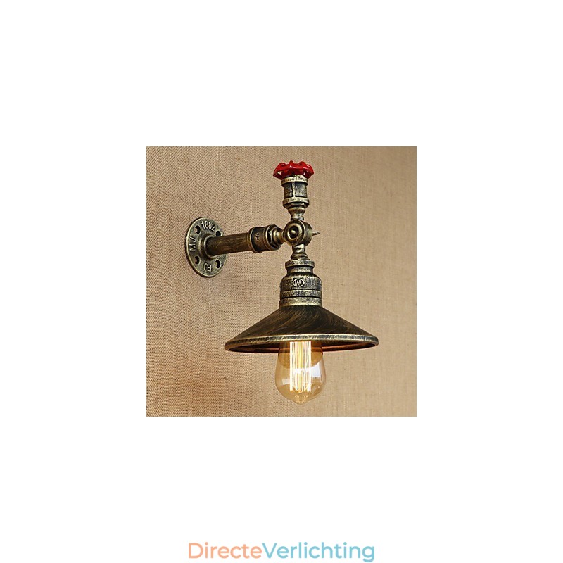 Retro Restaurant Edison Industriële Slangen Enkele Kop Versiering Wandlamp