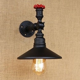 Retro Restaurant Edison Industriële Slangen Enkele Kop Versiering Wandlamp