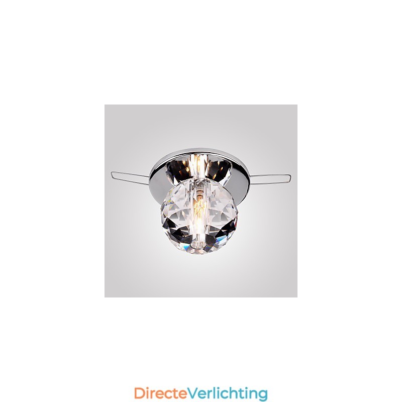 Moderne eigentijdse kristallen mini-stijl chromen metalen inbouwkast