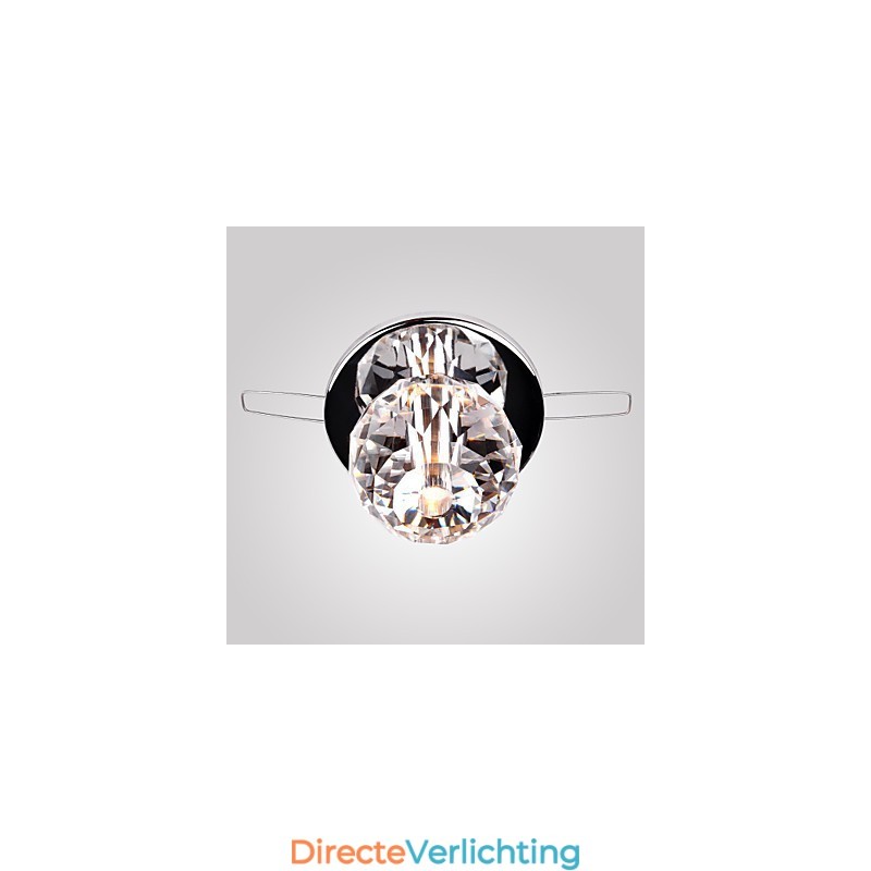 Moderne eigentijdse kristallen mini-stijl chromen metalen inbouwkast