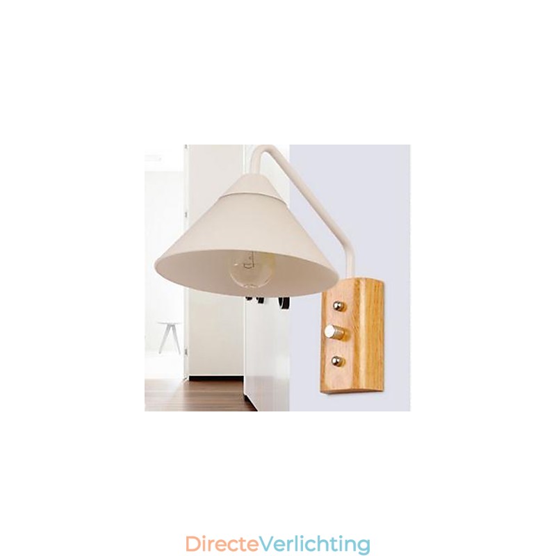 Japans Koreaans Gangpad Portiek Trap Slaapkamer Bedlamp Wandlamp Glas Hout