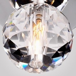 Moderne eigentijdse kristallen mini-stijl chromen metalen inbouwkast
