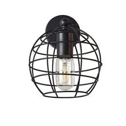 Bakstenen holle ronde ijzeren wandlamp domme zwarte Amerikaanse decoratie lichtzwaardlamp op muur