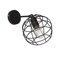 Bakstenen holle ronde ijzeren wandlamp domme zwarte Amerikaanse decoratie lichtzwaardlamp op muur