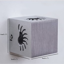 Moderne lichte aluminium wandlamp met plafondbevestiging, decoratieve wandlampen