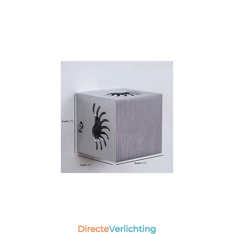 Moderne lichte aluminium wandlamp met plafondbevestiging, decoratieve wandlampen