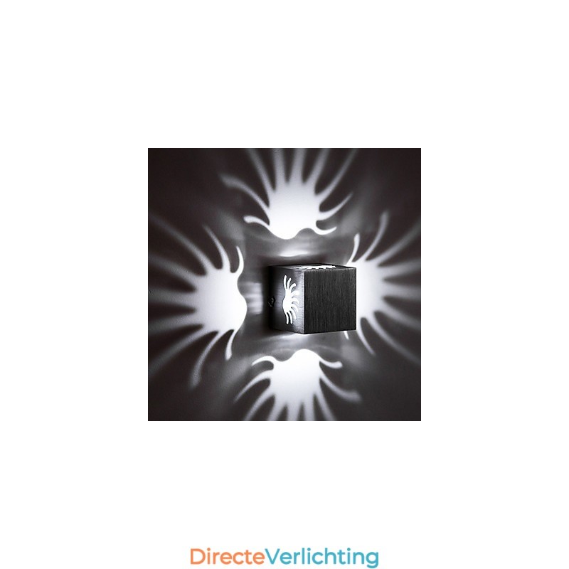Moderne lichte aluminium wandlamp met plafondbevestiging, decoratieve wandlampen