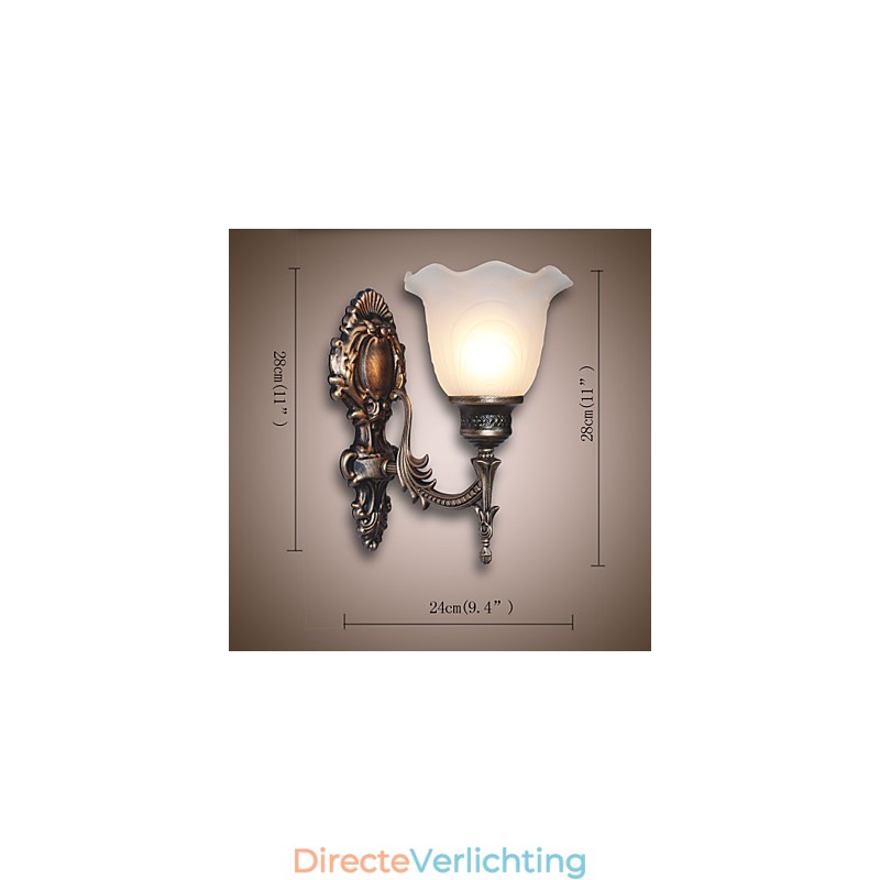 Europese Stijl Retro Wandlamp Hotel Ganglamp Ganglamp Spiegel Frontlamp Enkele Kop Bedlamp