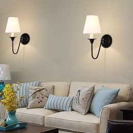 Rustieke Lodge Zwarte Oxide Afwerking Kenmerk voor Oogbescherming Sfeerverlichting Wandlampen Wandlamp