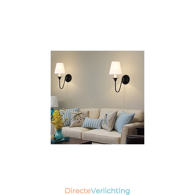 Rustieke Lodge Zwarte Oxide Afwerking Kenmerk voor Oogbescherming Sfeerverlichting Wandlampen Wandlamp