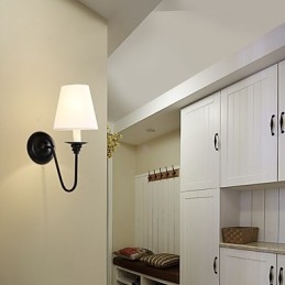 Rustieke Lodge Zwarte Oxide Afwerking Kenmerk voor Oogbescherming Sfeerverlichting Wandlampen Wandlamp