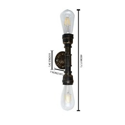 Rustieke Lodge Traditionele Klassieke Antieke Messing Kenmerk voor Sfeerverlichting Wandlampen Wandlamp