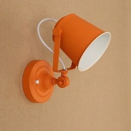 Geschilderde stalen wandlamp Dumb Black American Coffee Decoratie Retro wandlamp Lichtzwaardlamp op de muur