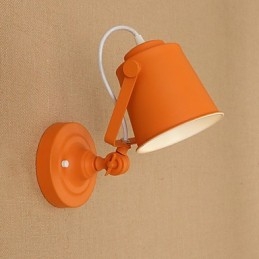 Geschilderde stalen wandlamp Dumb Black American Coffee Decoratie Retro wandlamp Lichtzwaardlamp op de muur