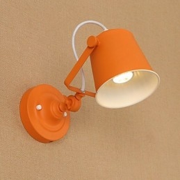 Geschilderde stalen wandlamp Dumb Black American Coffee Decoratie Retro wandlamp Lichtzwaardlamp op de muur
