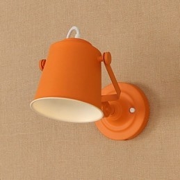 Geschilderde stalen wandlamp Dumb Black American Coffee Decoratie Retro wandlamp Lichtzwaardlamp op de muur
