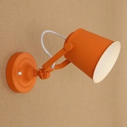 Geschilderde stalen wandlamp Dumb Black American Coffee Decoratie Retro wandlamp Lichtzwaardlamp op de muur
