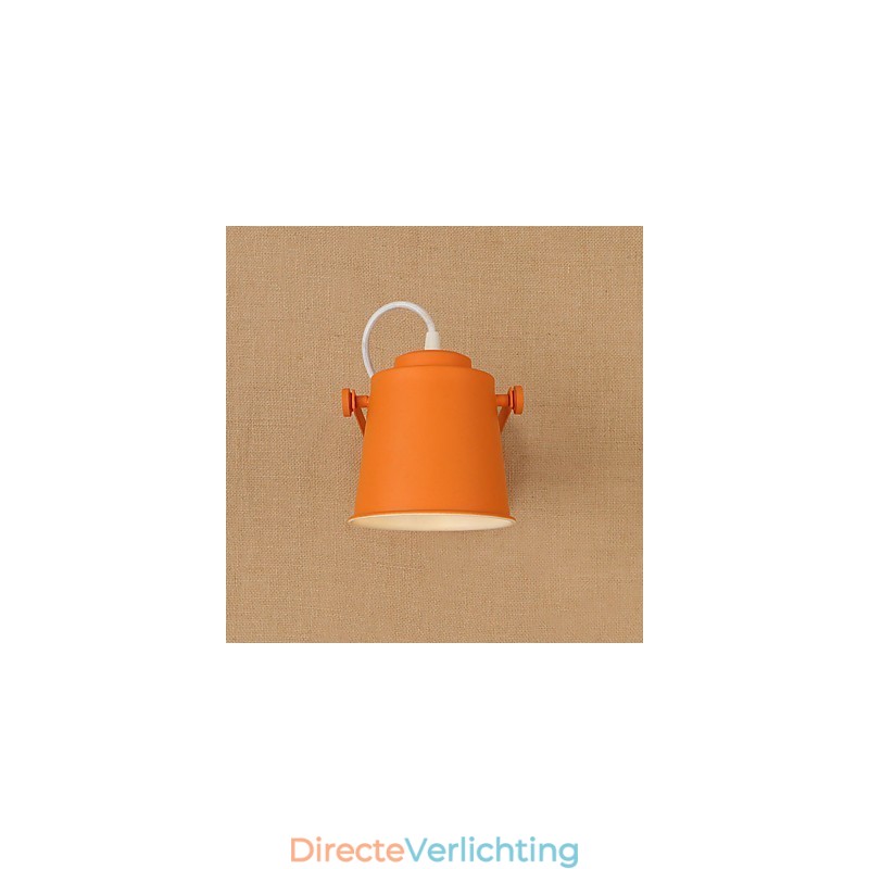 Geschilderde stalen wandlamp Dumb Black American Coffee Decoratie Retro wandlamp Lichtzwaardlamp op de muur
