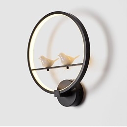 De slaapkamer wandlamp bedlamp en creatieve persoonlijkheid van moderne minimalistische ronde trap gang wandlamp
