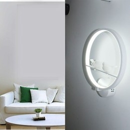De slaapkamer wandlamp bedlamp en creatieve persoonlijkheid van moderne minimalistische ronde trap gang wandlamp