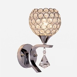 Max Crystal Modern Contemporary Electroplated Feature voor Crystal Ambient Light Wandlampen Wandlamp