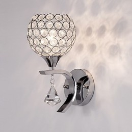 Max Crystal Modern Contemporary Electroplated Feature voor Crystal Ambient Light Wandlampen Wandlamp