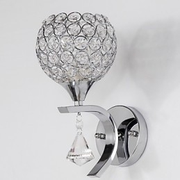 Max Crystal Modern Contemporary Electroplated Feature voor Crystal Ambient Light Wandlampen Wandlamp