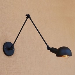 Eenvoudige vintage landelijke schilderfunctie voor mini-stijl zwenkarm oogbescherming sfeerverlichting wandlampen