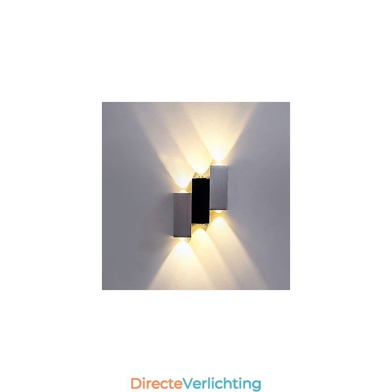 Moderne eigentijdse geborstelde functie voor sfeerverlichting, wandlamp met plafondmontage