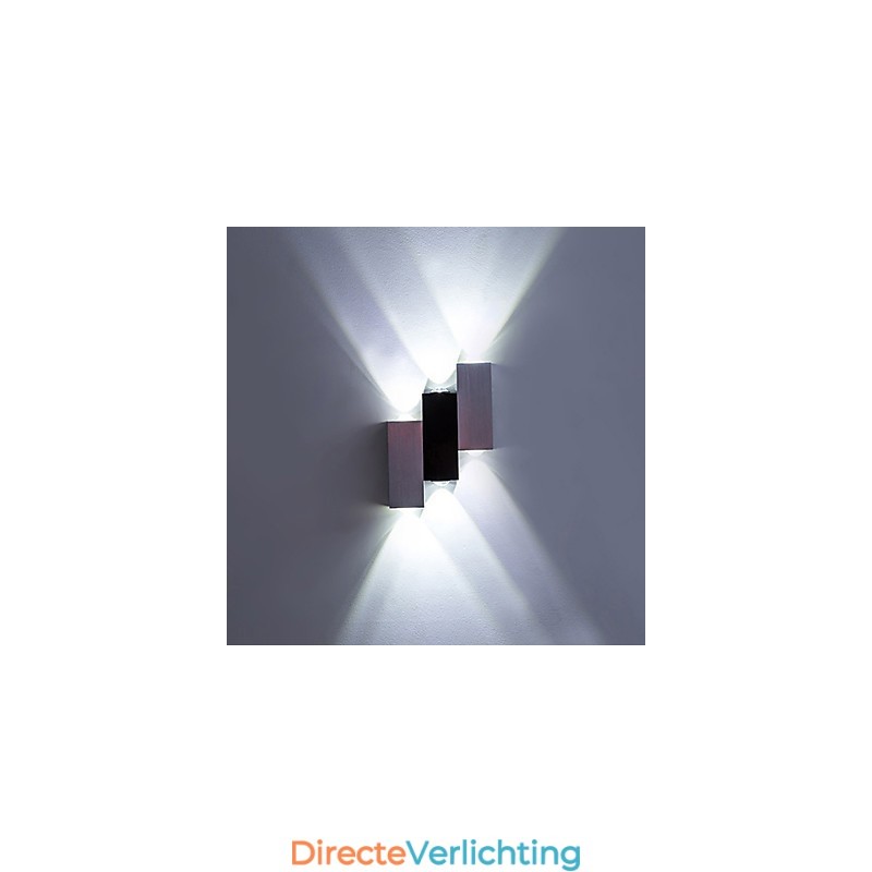 Moderne eigentijdse geborstelde functie voor sfeerverlichting, wandlamp met plafondmontage